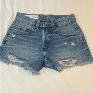 Zara girl  Blue Jean Shorts